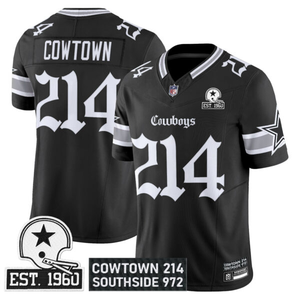 Men's Dallas Cowboys 'Gothic Lone Star Edition' Vapor Limited Jersey - All Stitched - Image 2