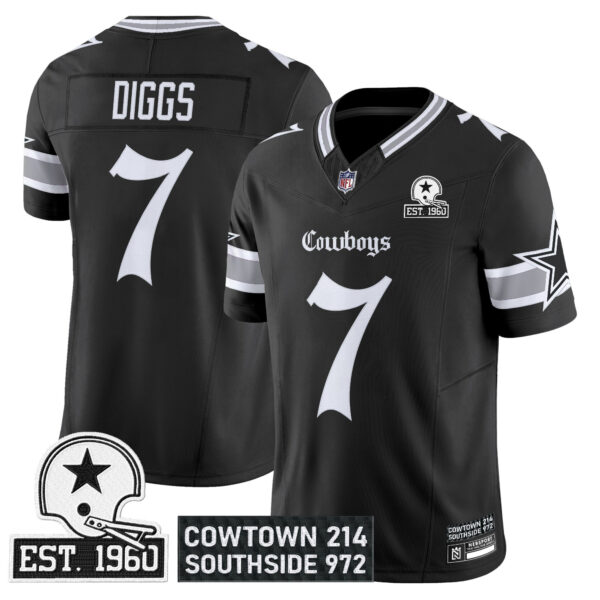 Men's Dallas Cowboys 'Gothic Lone Star Edition' Vapor Limited Jersey - All Stitched - Image 10