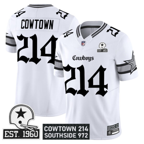 Men's Dallas Cowboys 'Gothic Lone Star Edition' Vapor Limited Jersey - All Stitched - Image 12