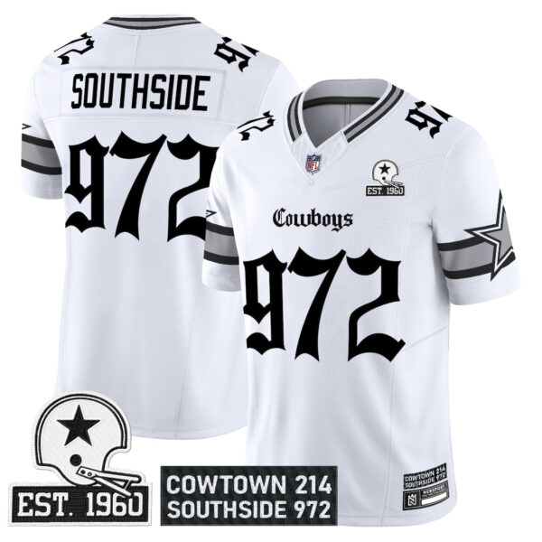 Men's Dallas Cowboys 'Gothic Lone Star Edition' Vapor Limited Jersey - All Stitched - Image 13