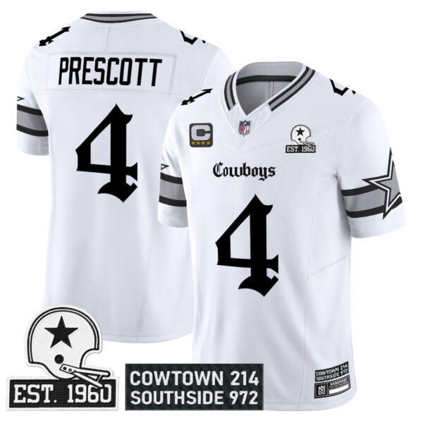 Men's Dallas Cowboys 'Gothic Lone Star Edition' Vapor Limited Jersey - All Stitched - Image 14