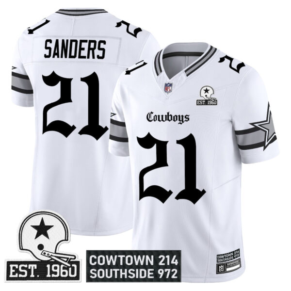 Men's Dallas Cowboys 'Gothic Lone Star Edition' Vapor Limited Jersey - All Stitched - Image 15