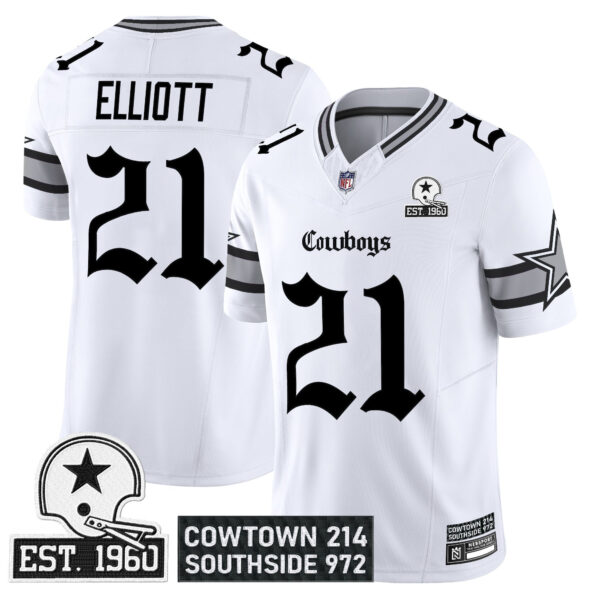Men's Dallas Cowboys 'Gothic Lone Star Edition' Vapor Limited Jersey - All Stitched - Image 16