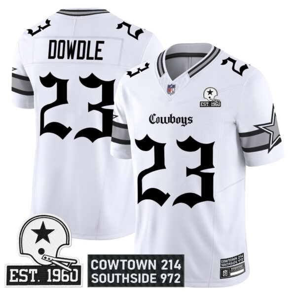 Men's Dallas Cowboys 'Gothic Lone Star Edition' Vapor Limited Jersey - All Stitched - Image 17