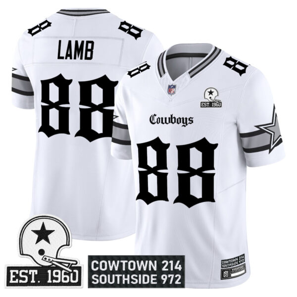 Men's Dallas Cowboys 'Gothic Lone Star Edition' Vapor Limited Jersey - All Stitched - Image 19