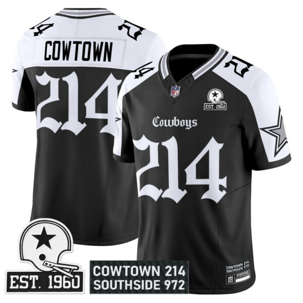 Men's Dallas Cowboys 'Gothic Lone Star Edition' Vapor Limited Jersey - All Stitched - Image 22
