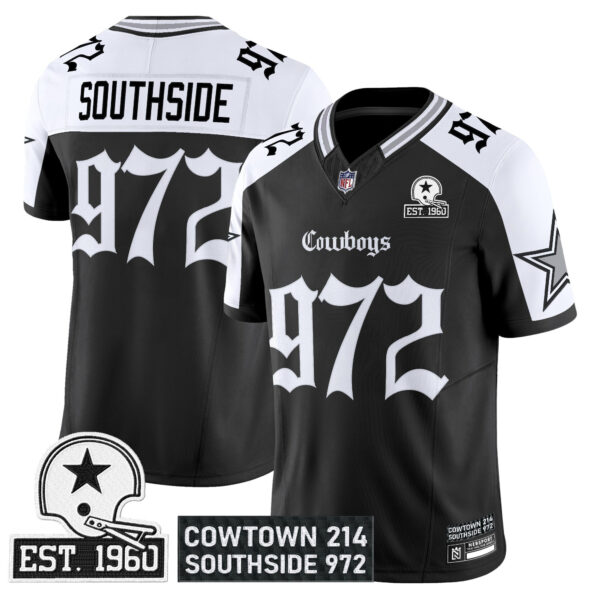 Men's Dallas Cowboys 'Gothic Lone Star Edition' Vapor Limited Jersey - All Stitched - Image 23