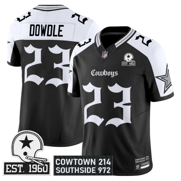 Men's Dallas Cowboys 'Gothic Lone Star Edition' Vapor Limited Jersey - All Stitched - Image 27