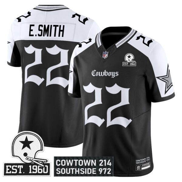 Men's Dallas Cowboys 'Gothic Lone Star Edition' Vapor Limited Jersey - All Stitched - Image 28