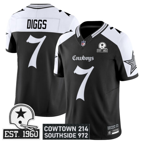 Men's Dallas Cowboys 'Gothic Lone Star Edition' Vapor Limited Jersey - All Stitched - Image 30