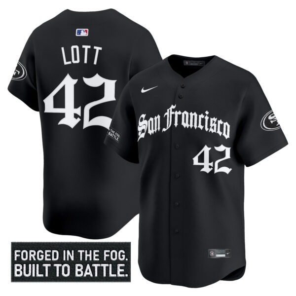 Men's San Francisco 49ers 'Gothic Fog Edition' Vapor Baseball Jersey - All Stitched - Image 10