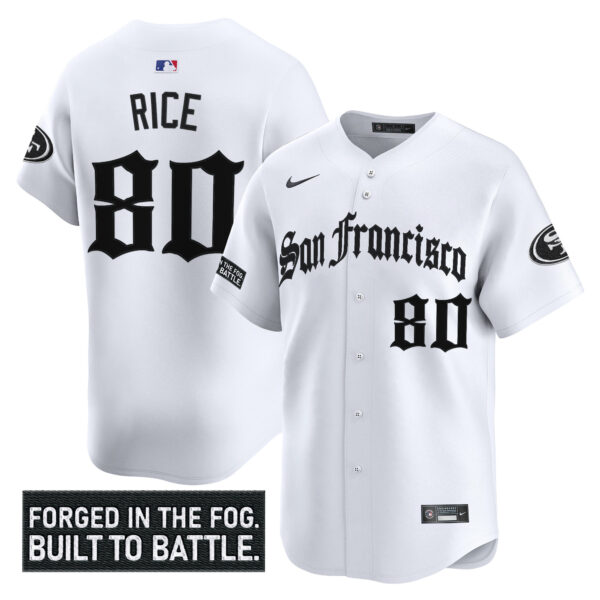 Men's San Francisco 49ers 'Gothic Fog Edition' Vapor Baseball Jersey - All Stitched - Image 17