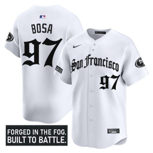 Men's San Francisco 49ers 'Gothic Fog Edition' Vapor Baseball Jersey - All Stitched - Image 18