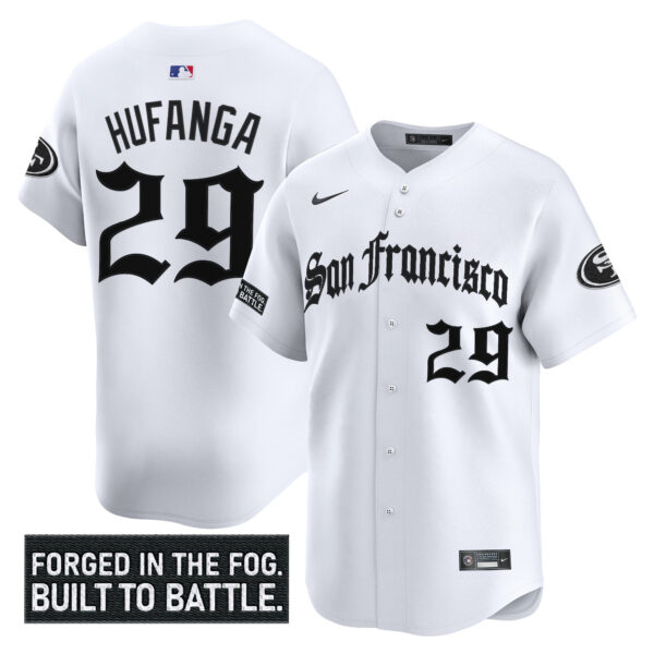 Men's San Francisco 49ers 'Gothic Fog Edition' Vapor Baseball Jersey - All Stitched - Image 20