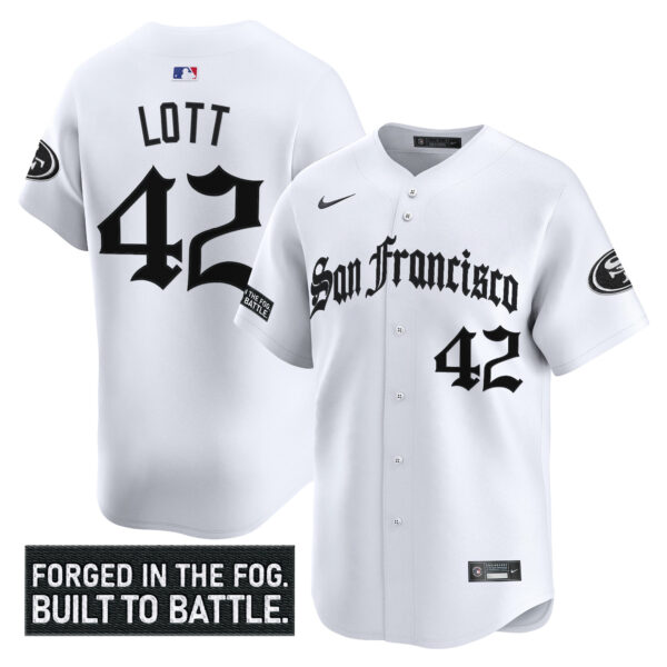 Men's San Francisco 49ers 'Gothic Fog Edition' Vapor Baseball Jersey - All Stitched - Image 21