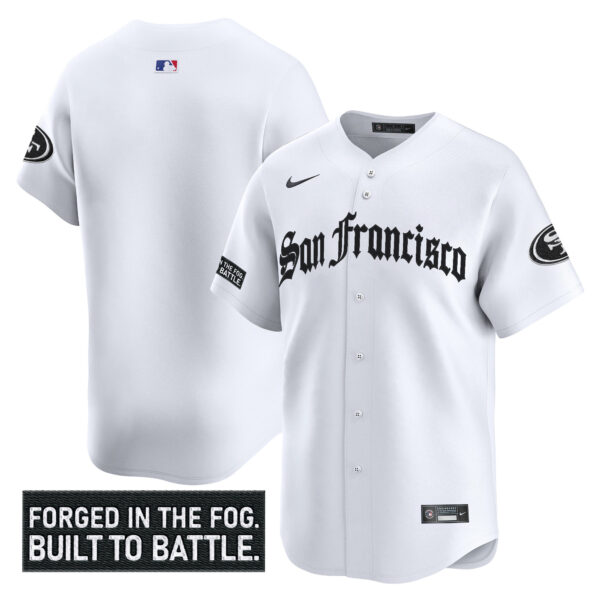Men's San Francisco 49ers 'Gothic Fog Edition' Vapor Baseball Jersey - All Stitched - Image 22
