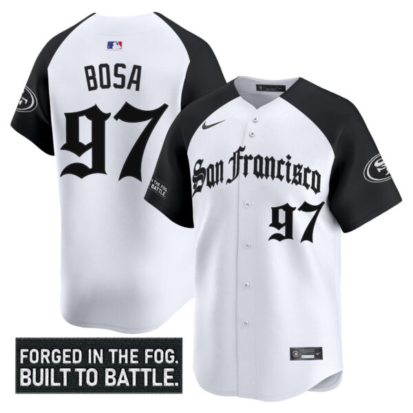 Men's San Francisco 49ers 'Gothic Fog Edition' Vapor Baseball Jersey - All Stitched - Image 29