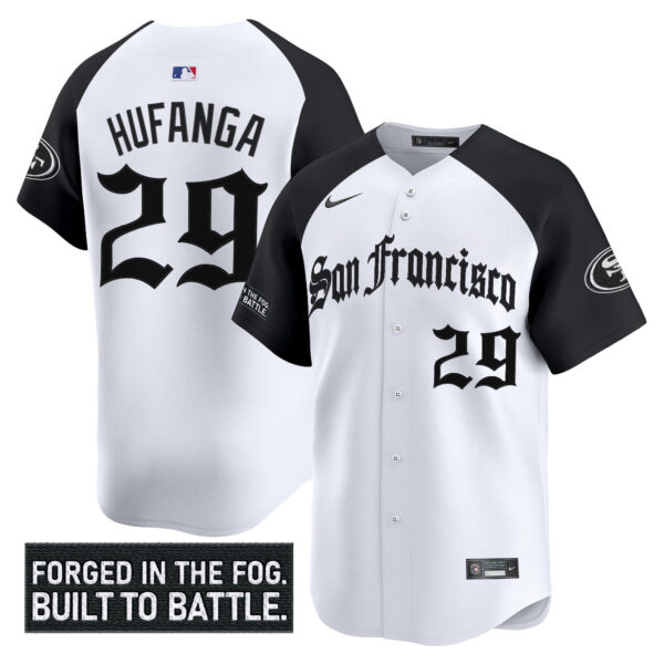 Men's San Francisco 49ers 'Gothic Fog Edition' Vapor Baseball Jersey - All Stitched - Image 31