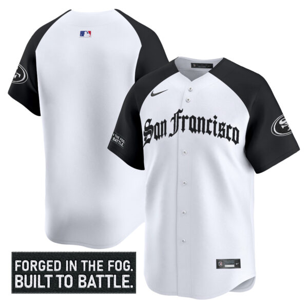 Men's San Francisco 49ers 'Gothic Fog Edition' Vapor Baseball Jersey - All Stitched - Image 33