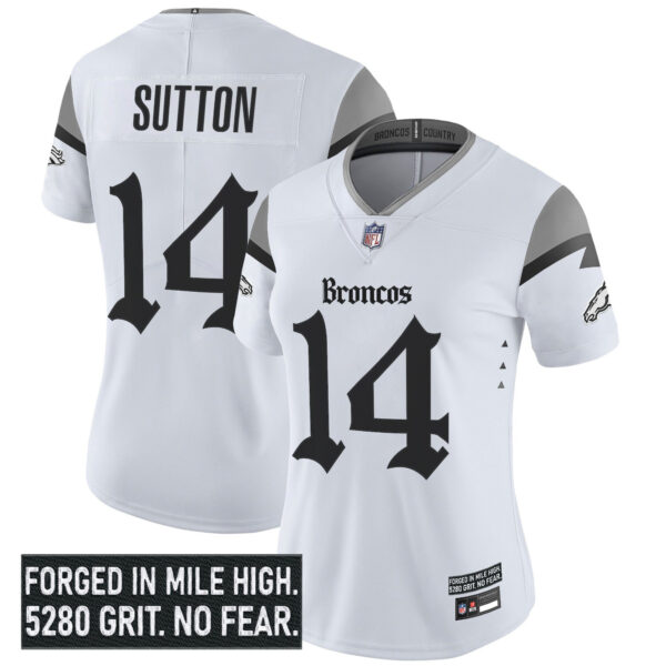 Women's Denver Broncos 'Gothic Mile High Shadows Edition' Vapor Limited Jersey - All Stitched - Image 11