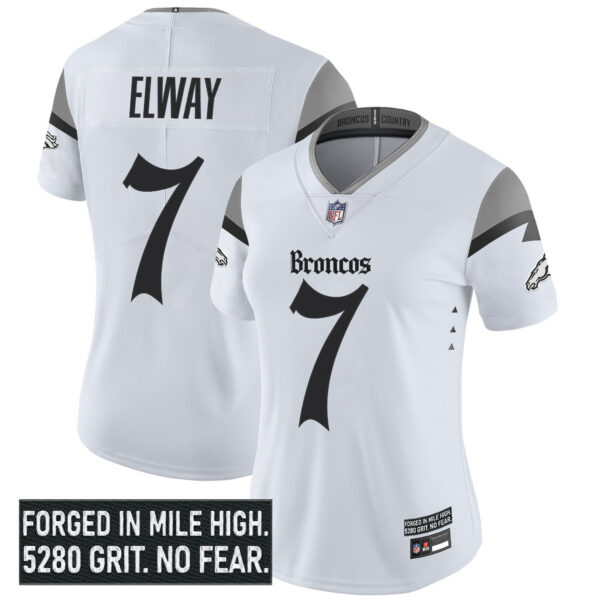 Women's Denver Broncos 'Gothic Mile High Shadows Edition' Vapor Limited Jersey - All Stitched - Image 13