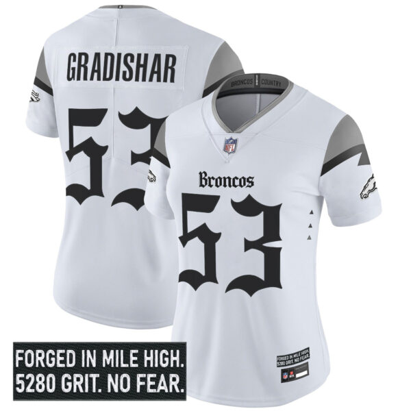 Women's Denver Broncos 'Gothic Mile High Shadows Edition' Vapor Limited Jersey - All Stitched - Image 14