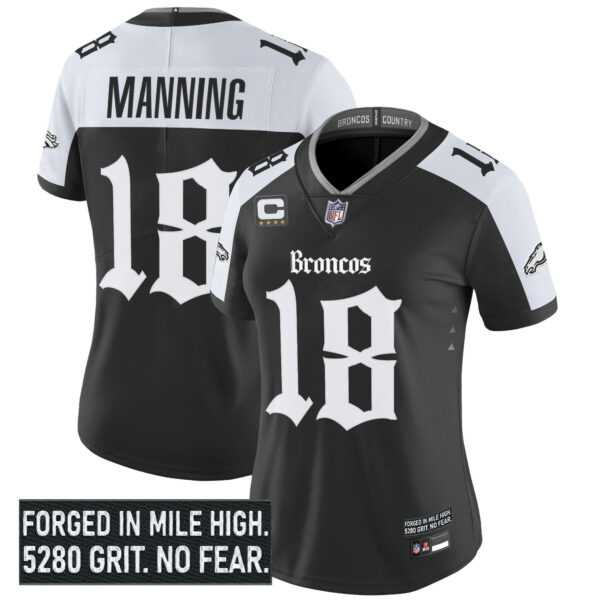 Women's Denver Broncos 'Gothic Mile High Shadows Edition' Vapor Limited Jersey - All Stitched - Image 19