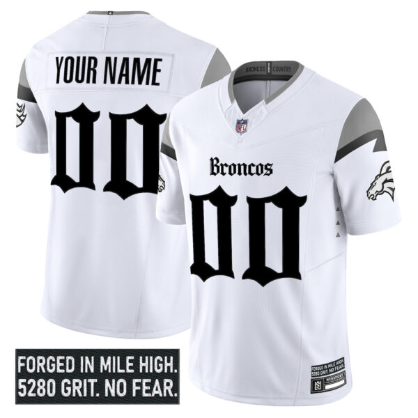 Denver Broncos 'Gothic Mile High Shadows Edition' Vapor Limited Custom Jersey - All Stitched - Image 2