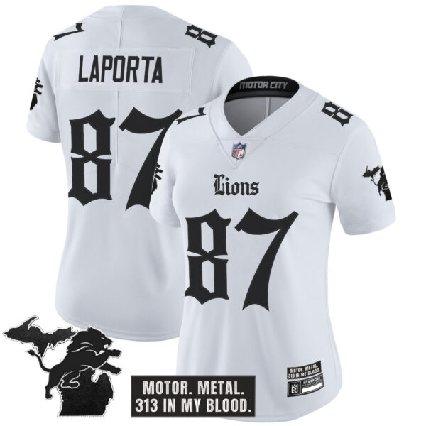Women's Detroit Lions 'Gothic Motor Grit Edition' Vapor Limited Jersey - All Stitched - Image 15
