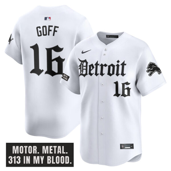 Men's Detroit Lions 'Motor Gothic Edition' Vapor Premier Limited Jersey - All Stitched - Image 10