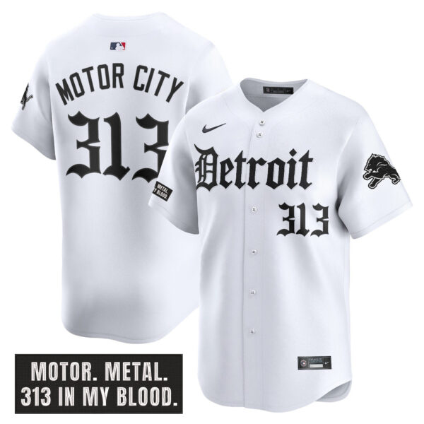 Men's Detroit Lions 'Motor Gothic Edition' Vapor Premier Limited Jersey - All Stitched - Image 11