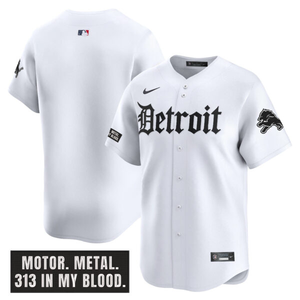 Men's Detroit Lions 'Motor Gothic Edition' Vapor Premier Limited Jersey - All Stitched - Image 18