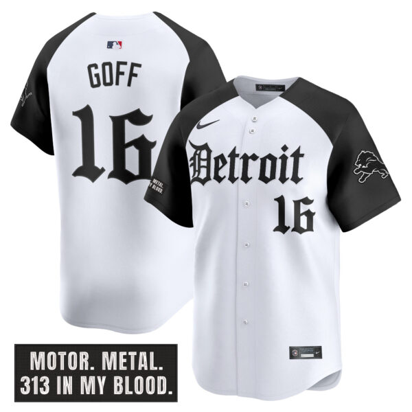 Men's Detroit Lions 'Motor Gothic Edition' Vapor Premier Limited Jersey - All Stitched - Image 19