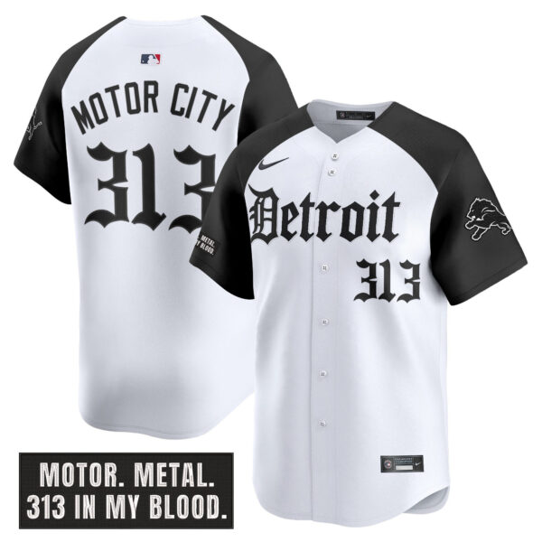 Men's Detroit Lions 'Motor Gothic Edition' Vapor Premier Limited Jersey - All Stitched - Image 20