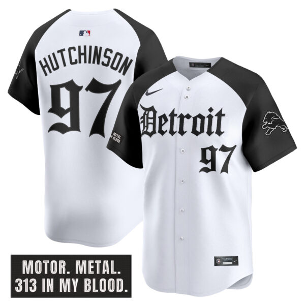 Men's Detroit Lions 'Motor Gothic Edition' Vapor Premier Limited Jersey - All Stitched - Image 21