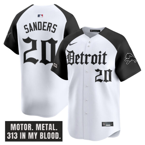 Men's Detroit Lions 'Motor Gothic Edition' Vapor Premier Limited Jersey - All Stitched - Image 24