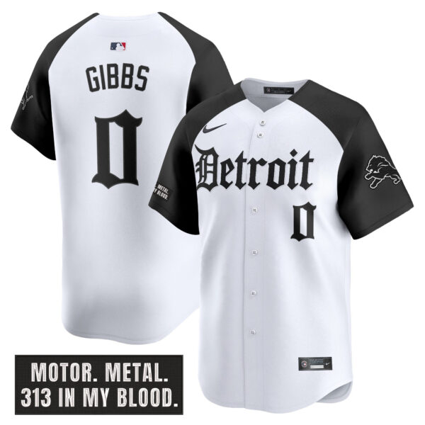Men's Detroit Lions 'Motor Gothic Edition' Vapor Premier Limited Jersey - All Stitched - Image 26