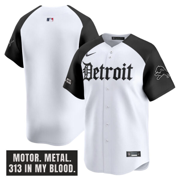 Men's Detroit Lions 'Motor Gothic Edition' Vapor Premier Limited Jersey - All Stitched - Image 27
