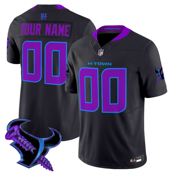 Houston Texans 2025 DJ Screw Vapor Limited Custom Jersey - All Stitched - Image 2