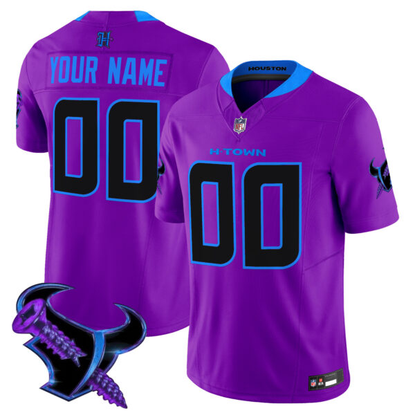 Houston Texans 2025 DJ Screw Vapor Limited Custom Jersey - All Stitched - Image 3