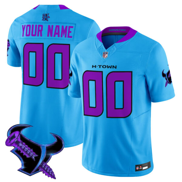 Houston Texans 2025 DJ Screw Vapor Limited Custom Jersey - All Stitched - Image 4