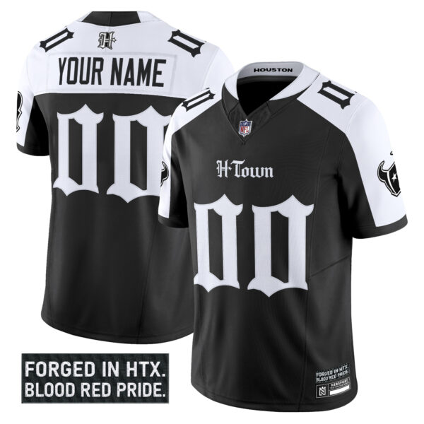 Houston Texans 'Gothic Lone Star Shadows Edition' Vapor Limited Custom Jersey - All Stitched - Image 3