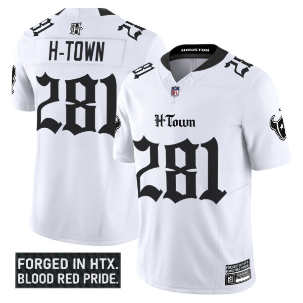 Men's Houston Texans 'Gothic Lone Star Shadows Edition' Vapor Limited Jersey - All Stitched - Image 11