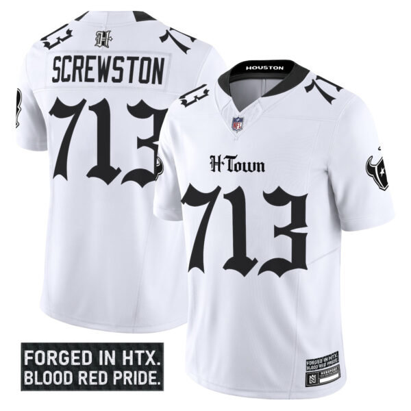 Men's Houston Texans 'Gothic Lone Star Shadows Edition' Vapor Limited Jersey - All Stitched - Image 12