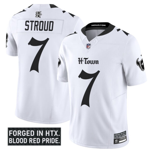 Men's Houston Texans 'Gothic Lone Star Shadows Edition' Vapor Limited Jersey - All Stitched - Image 13