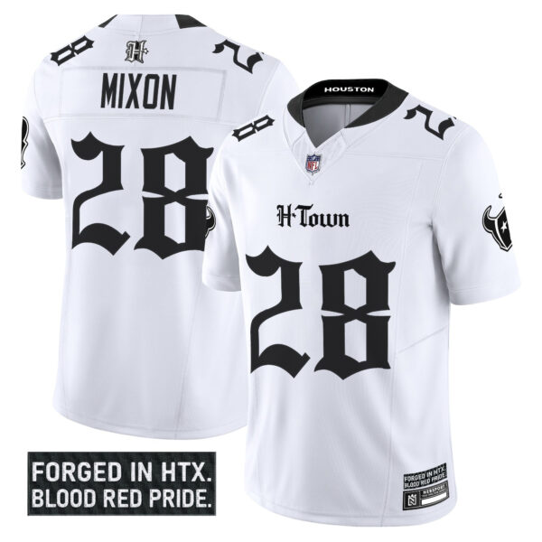 Men's Houston Texans 'Gothic Lone Star Shadows Edition' Vapor Limited Jersey - All Stitched - Image 14