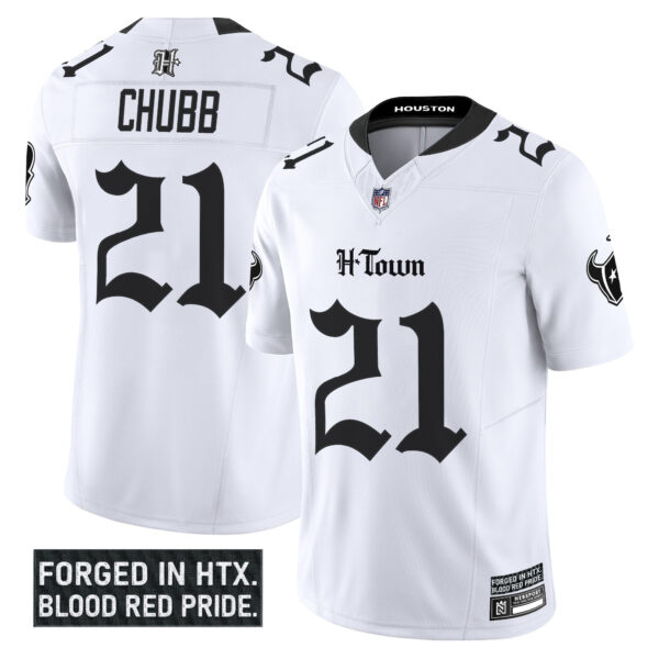 Men's Houston Texans 'Gothic Lone Star Shadows Edition' Vapor Limited Jersey - All Stitched - Image 18