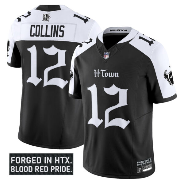 Men's Houston Texans 'Gothic Lone Star Shadows Edition' Vapor Limited Jersey - All Stitched - Image 19