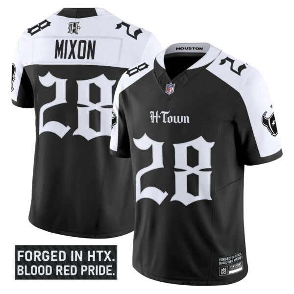Men's Houston Texans 'Gothic Lone Star Shadows Edition' Vapor Limited Jersey - All Stitched - Image 23