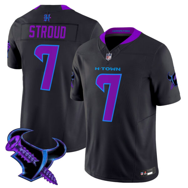 Men's Houston Texans 2025 DJ Screw Vapor Limited Jersey - All Stitched - Image 3